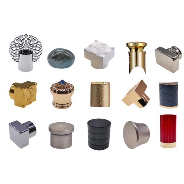 Zinc Alloy Customized Perfume Caps Metal Brand Perfume Bottle Cap