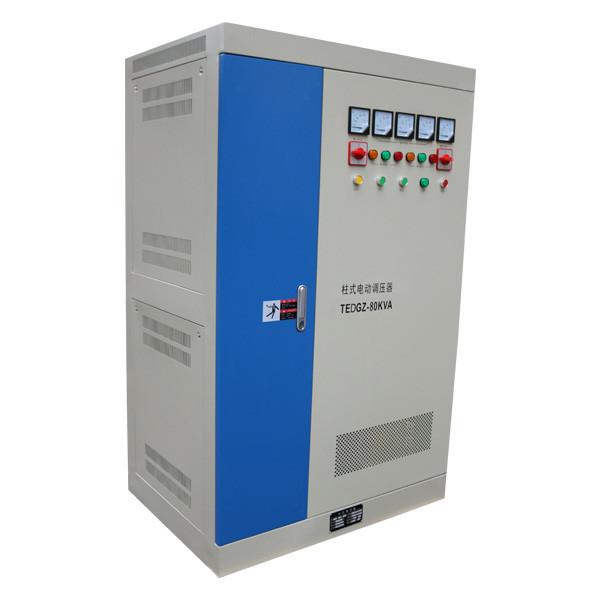 Quality 80KVA Automatic Voltage Stabiliser Three Phase Voltage Regulator Column Type for sale