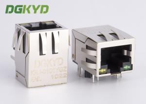 China Integrated magnetics 100 base-tx PoE RJ45 ethernet jack with Filter Y/G LED on sale