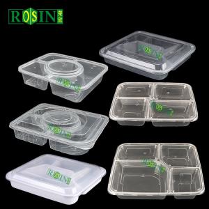 Wholesale Customized Disposable Meal Box 5 Compartments With Round Soup Bowl from china suppliers