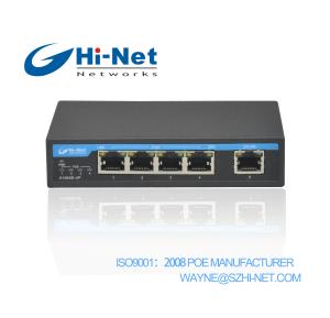 China 5Port fast unmanaged PoE Switch with Hot-swat protection on sale