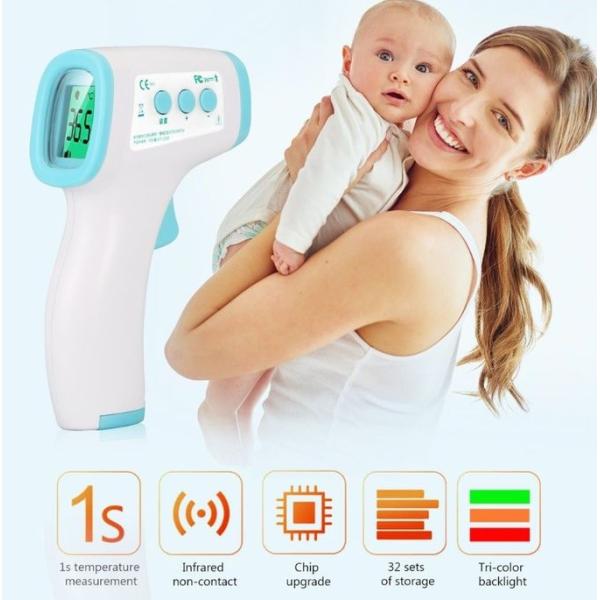 Handheld non contact infrared thermometer for body temperature