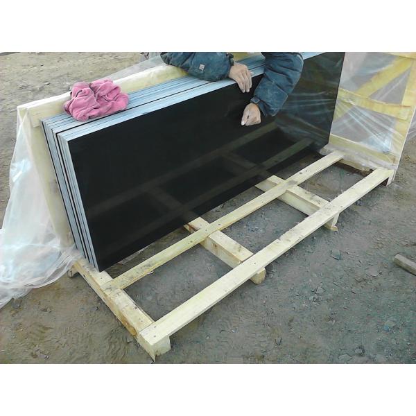 60 X 60cm Granite Stone Slabs , Basalt Mongolia Black Granite Slab Tile Cube Paving