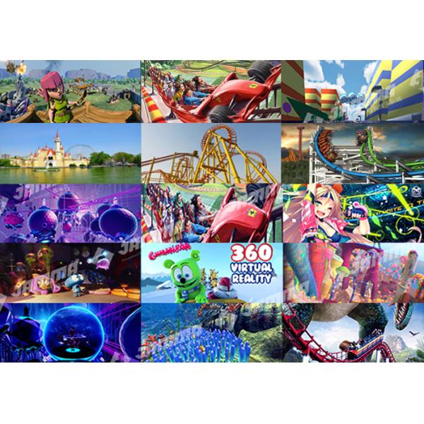 Special Effects Virtual Reality Cinema Family Multiplayer Blue White Galvanized Steel Frame