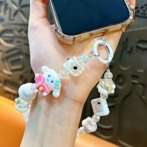 Detachable Phone Chain Strap Phone Bracelet Strap With Tether Elegant