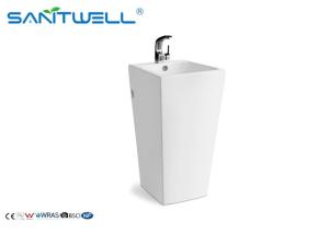 Wholesale SWC2141 bathroom pedestal basins , Single hole oval ceramic sink from china suppliers
