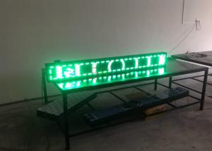 High Brightness Trivision LED Text Display / outdoor led message boards P10 Single Green