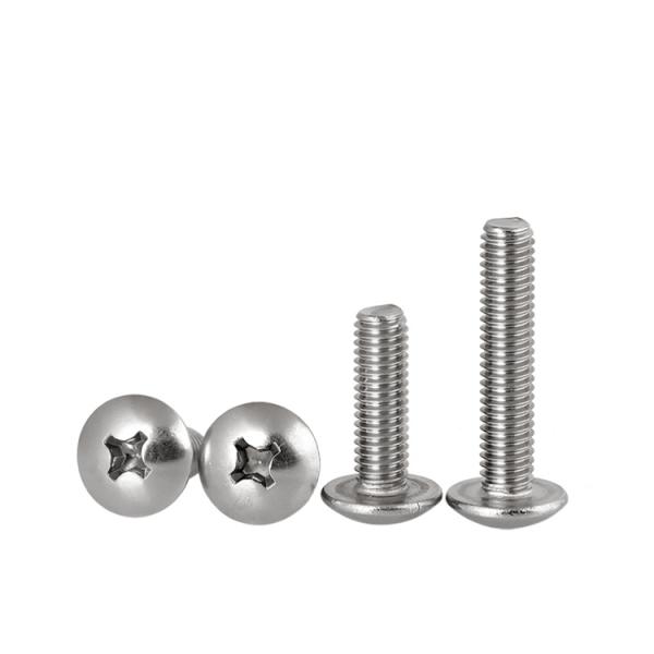 Passivated GB Cross Recessed Mushroom Head Machine Screw Stainless Steel 304 M3 M4 M5 M6 M8