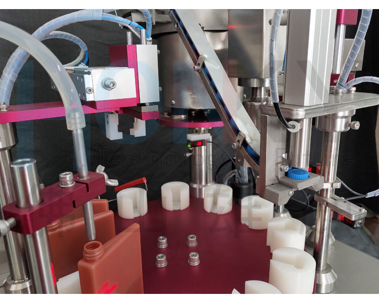 25ml Biochemical Reagent Filling Automatic Capping Machine For Big Batch Manufacturing