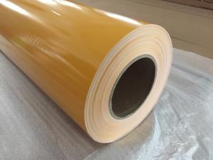 Wholesale Strong Tensile Yellow Self Adhesive Vinyl Film With Removable Glue Weather Resistant from china suppliers