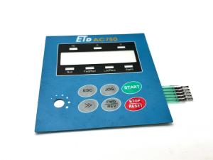 Pocket Layered Graphic LCD Printing Custom Tactile Keyboard Foil For Medical Enclosure