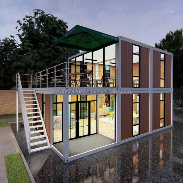 20ft/40ft Easy Move Prefabricated Flat Pack Container Wall 50/75/100mm Wave Sandwich Panel Portable Storage for Shop