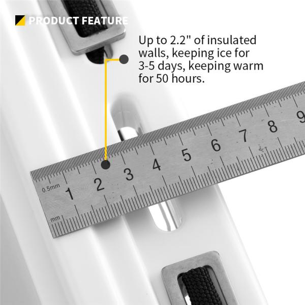 Insulated Hard 37QT Ice Box Cooler 28.3cm Rotomolded Cooler Box