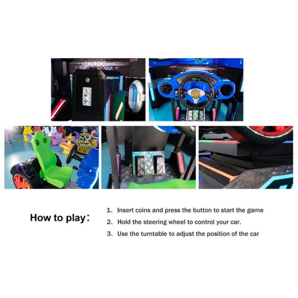 Exciting 3 Screens Car Racing Game Simulator Machine 1 Player