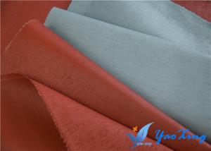 China Gray Silicone Coated Glass Cloth , Fireproof Silicone Coated Glass Fiber Fabric on sale