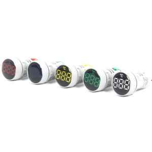 Wholesale 22mm Round Temperature Indicator Light meter with crystal cover from china suppliers