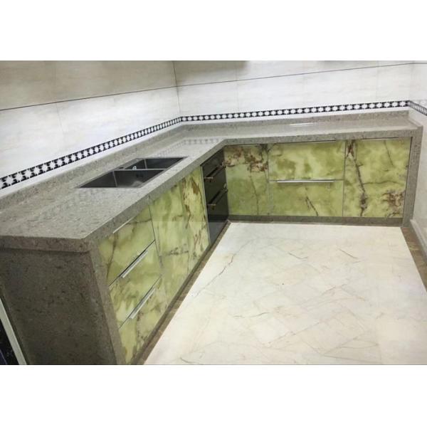 4mm Thickness Thin Marble Tile , Real Thin Stone Veneer For Drawer Decoration