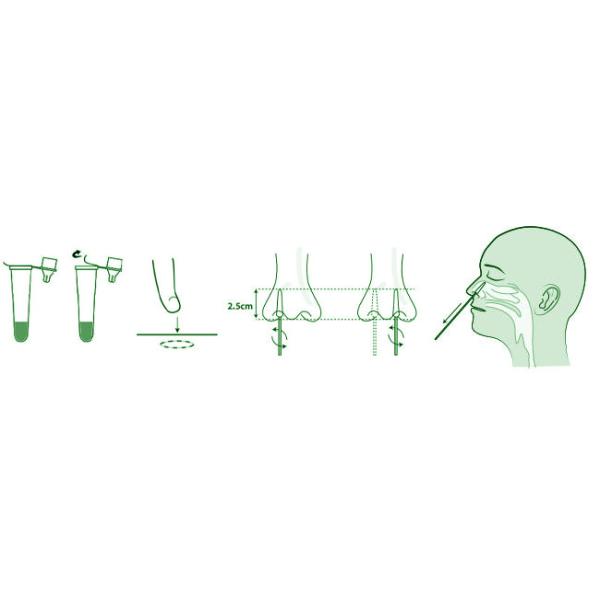 SARS-CoV-2 Antigen Swab Test Kit 10 Tests/Kit CE For Nasal Rtk Antigen Saliva Test