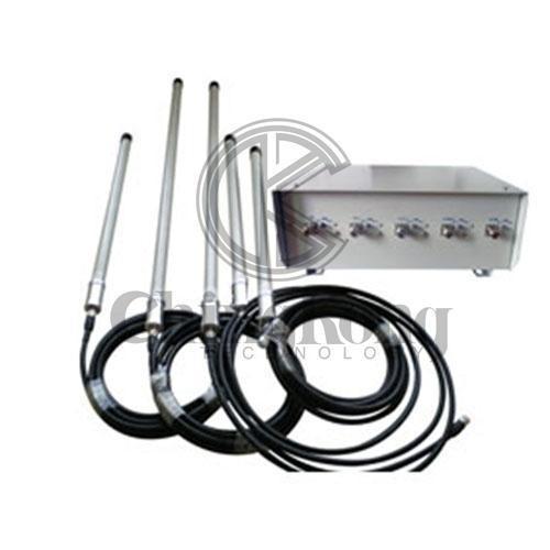 Quality 5 Bands Drone Mobile Phone Jamming Device Remote Control GPS Signal Blocker for sale