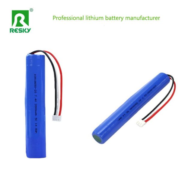 Power Batteries 18650 2S1P 7.4V 2000mAh 2600mAh 5C Lithium Ion Battery Pack With MSDS/UN38.3