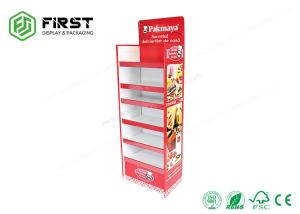 Wholesale Custom Foldable Color Printing Corrugated Carton Floor Standing Display Units For Food from china suppliers