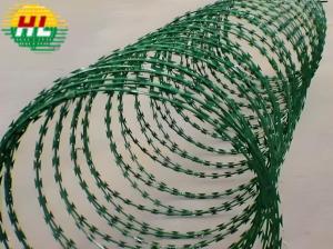 High Quality PVC Razor Barbed Wire For Defense