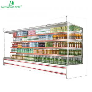 China Modern Fan Cooling Open Chiller fridge for Beverage / Fruit / Vegetable on sale