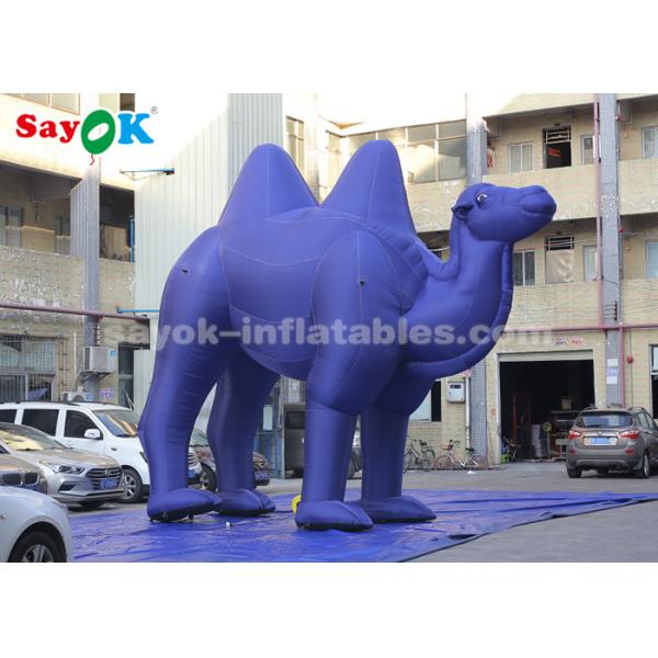 Dark Blue Inflatable Cartoon Characters For Outdoor Advertisement / Giant Inflatable Camel