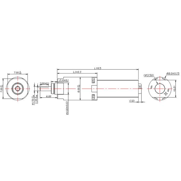 8mm 3V High Efficiency DC Reduction Motor Gearbox For Sweeping Robot
