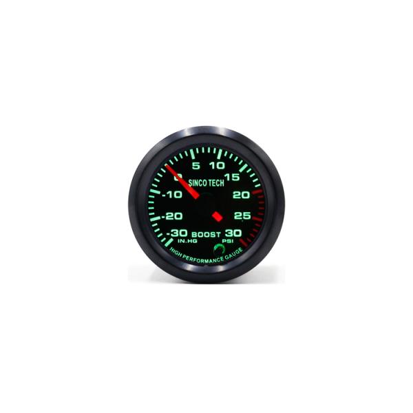 6341 52mm Digital Boost Gauge , Green Boost Gauge Boost Sensor Signal