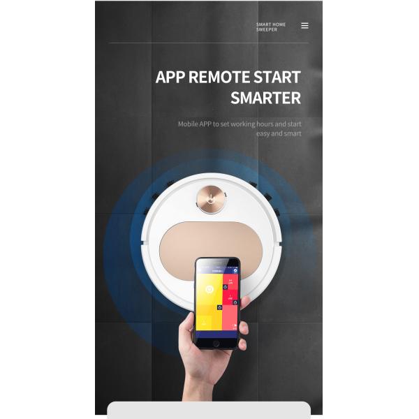 VSLAM Automatic Sweeping Robot 1000PA Brooming And Mopping Robot