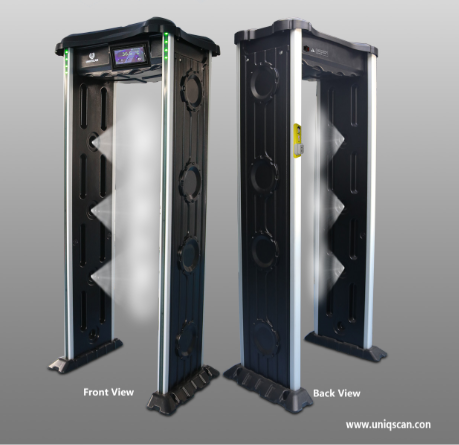 Security Check IP65 Walk Through Metal Detector With Temperature Sensor