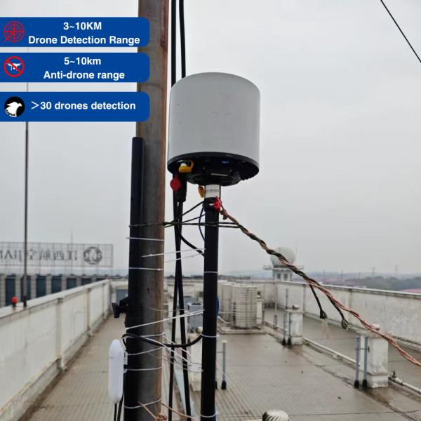 IP66 TDOA Drone Detector Up to 5 km Detection Distance for Pilot Positioning and
