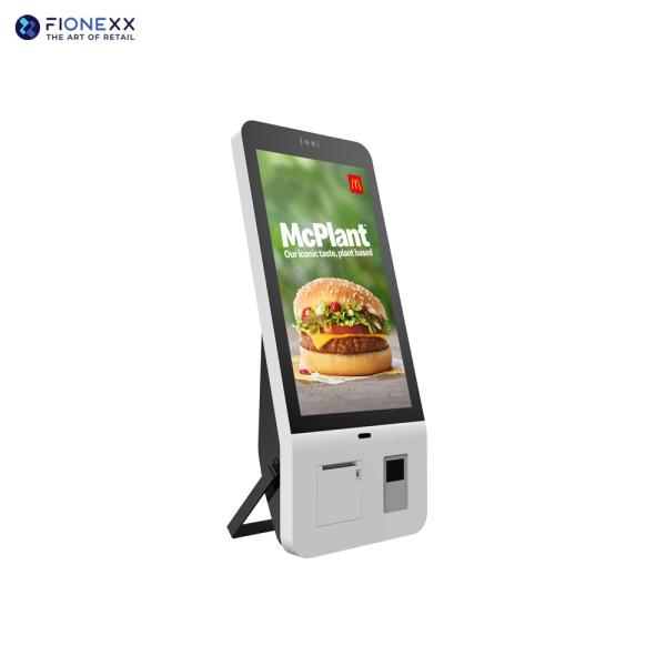 Quality 23.8inch PCAP Self Service Kiosk Commercial Self Ordering Touch Screen Solution for sale