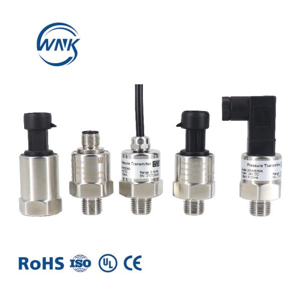 WNK Stainless Steel Universal 4-20ma Pressure Transmitter NPT1/4 0-5V Output 0-200 Psi Air Pressure Sensors Transducer