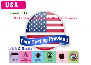 China USA Android IPTV Subscription Canada tv Antenna tv box For Android Box smart TV Box Free Test on sale
