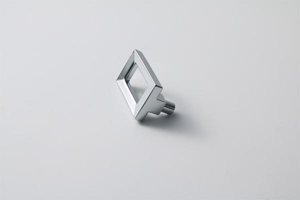 Quality Chrome Electroplated Furniture Handles And Knobs , Square Dresser Drawer Handles for sale