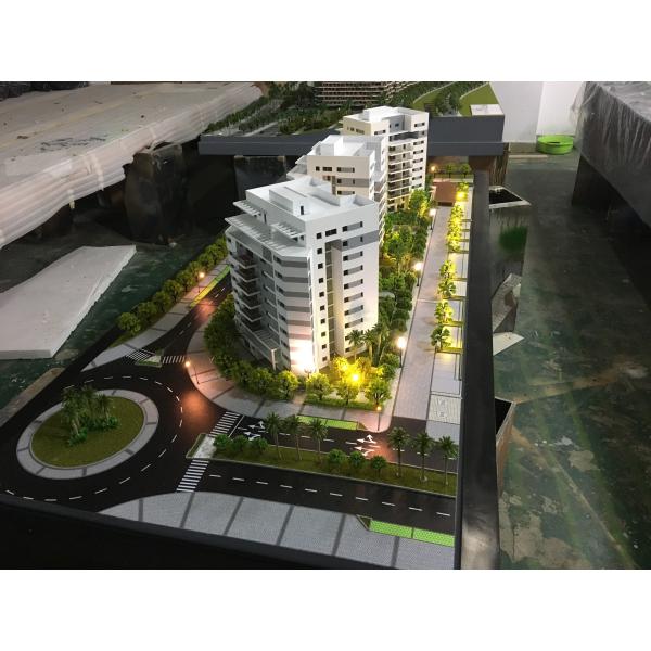 Mini Acrylic Architecture Model American Apartment Style Laser Cut Technic