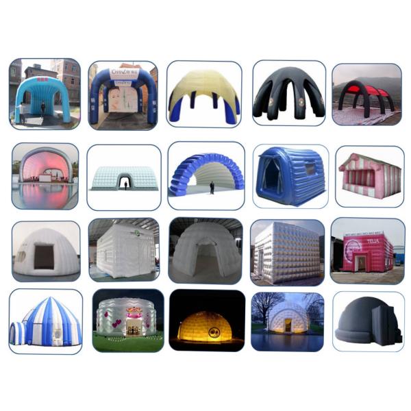 Waterproof White Inflatable Event Air Tent , Customized Inflatable Tunnel Outwell Air Tent