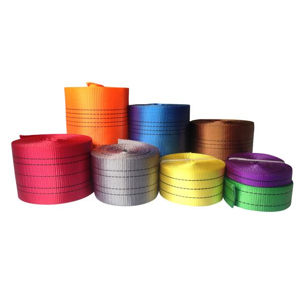240mm Single Layer Polyester Webbing Sling Lightweight Softness