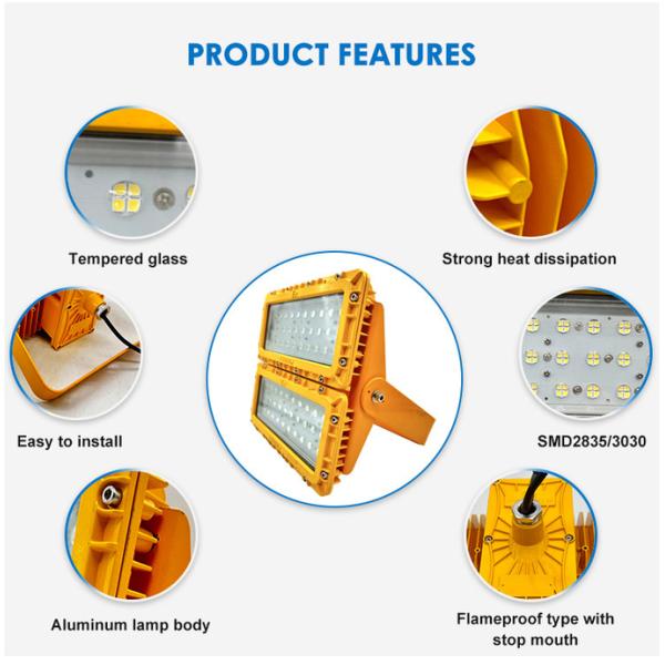 Modular LED Explosion Proof Lighting 100w 200w For Hazardous Area