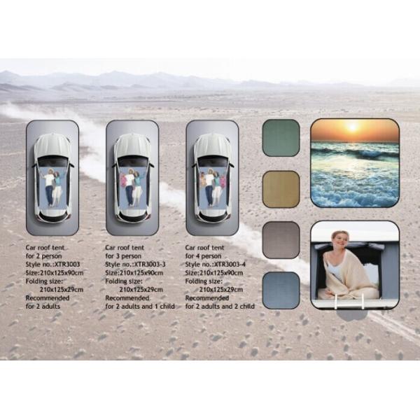 Extension Folding 4x4 Roof Top Tent With Stainless Steel Pole Material