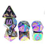 Chip Dice Set Gold Custom Dice For Dungeons And Dragons Polyhedral Dice Set