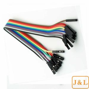 China 8.5inch Female-Female Rainbow Breadboard Jumper Wire for Arduino - 10 Pack on sale