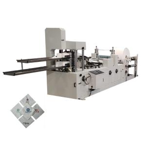 China Twofold Layer Tissue Paper Napkin Machine , 7.5KW Industrial Paper Folding Equipment on sale