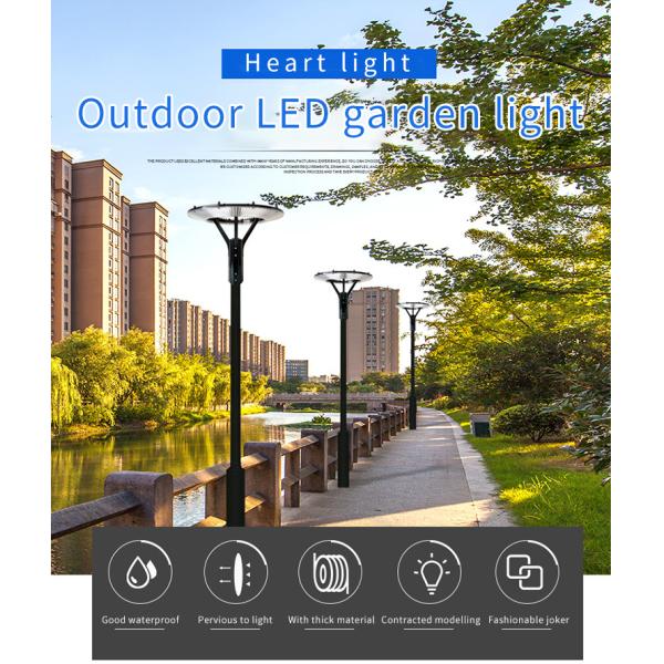 30 Watts Exterior LED Solar Garden Lights Bulbs Lawn IP65 Round