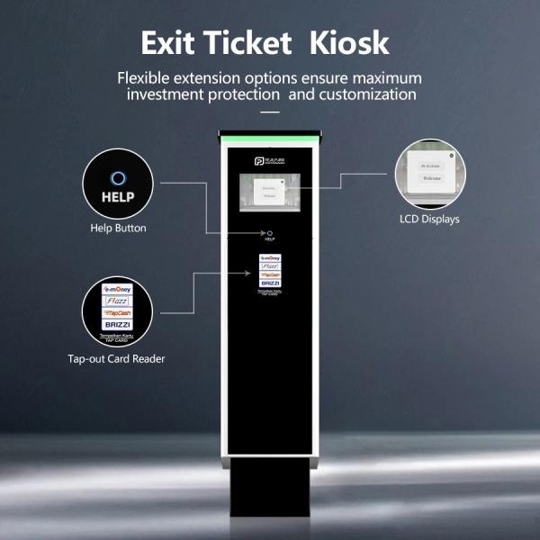 Freestanding Automatic Parking Ticket Machine For LPR System