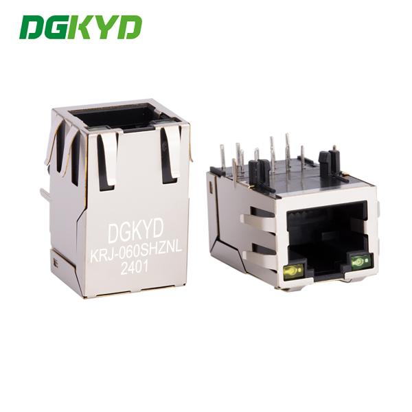 Quality KRJ-060SHZNL RJ45 Communication Socket, 100Base-T Integrated Router Network Port Socket, PCB Socket Cat5 Industrial RJ45 for sale