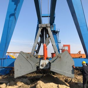 12 Cbm Q355 Crane Grab Bucket Radio Remote Hydraulic Clamshell