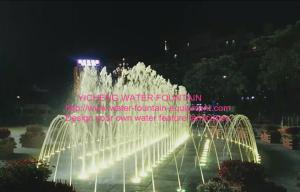 Wholesale Program Control Water Fountain Project , Dry Fountains / Floor Multicolored LED Fountain from china suppliers